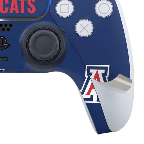 University of Arizona Wildcats Logo Split Blue PS5 Controller Skin